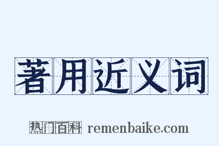 著用近义词是什么意思的图片